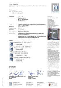 Certificato ITT Finestra 6Stars con 2 ante